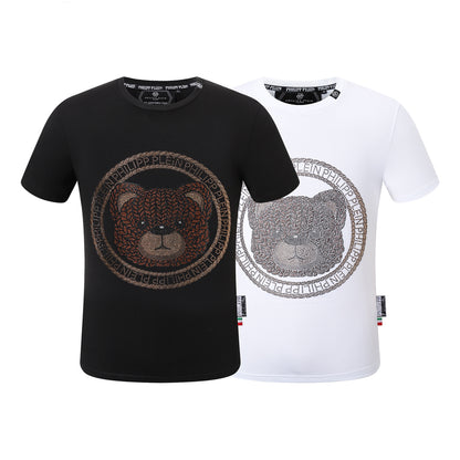 SOLA-PP Bear hot diamond man T-shirt