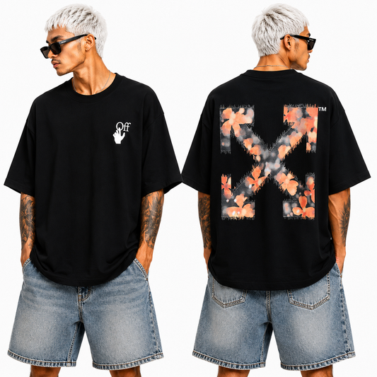 OFF-White  Arrow Logo Cotton T-shirt#68