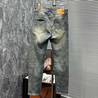 SOLA-PP Lettering Print Jeans