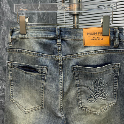 SOLA-PP Lettering Print Jeans