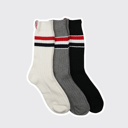 2025ss Four stripe socks