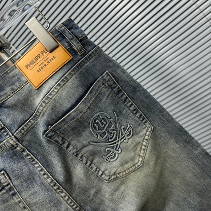 SOLA-PP Lettering Print Jeans