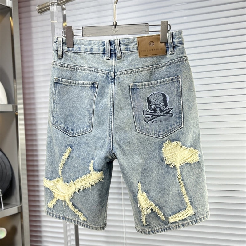 SOLA-PP Ripped short jeans