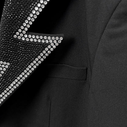 PP Men's Blazer with Lightning Rhinestones