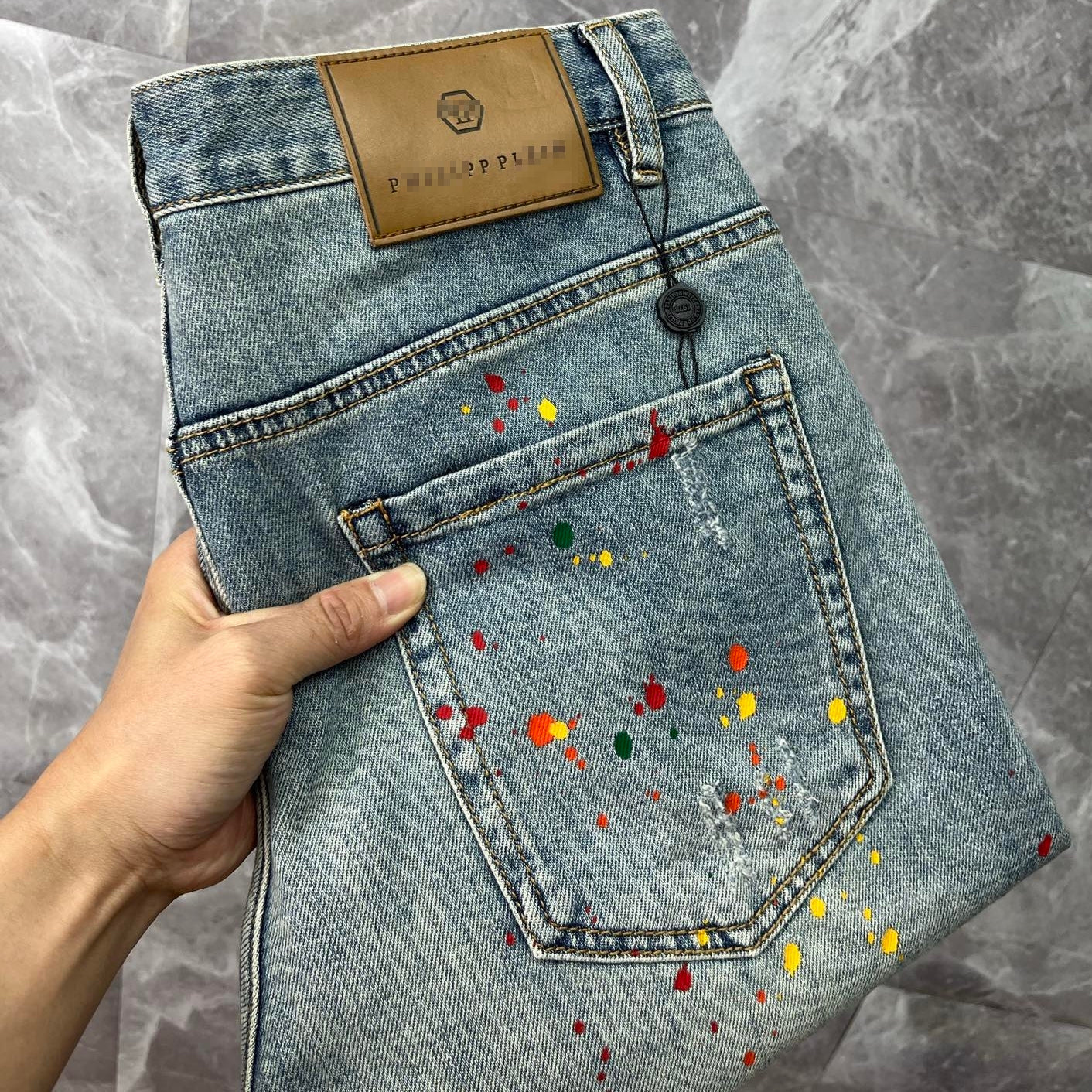 SOLA-PP Inkjet Short Jeans
