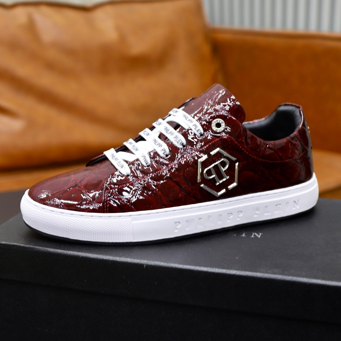 PP Men New Men's leather sneakers