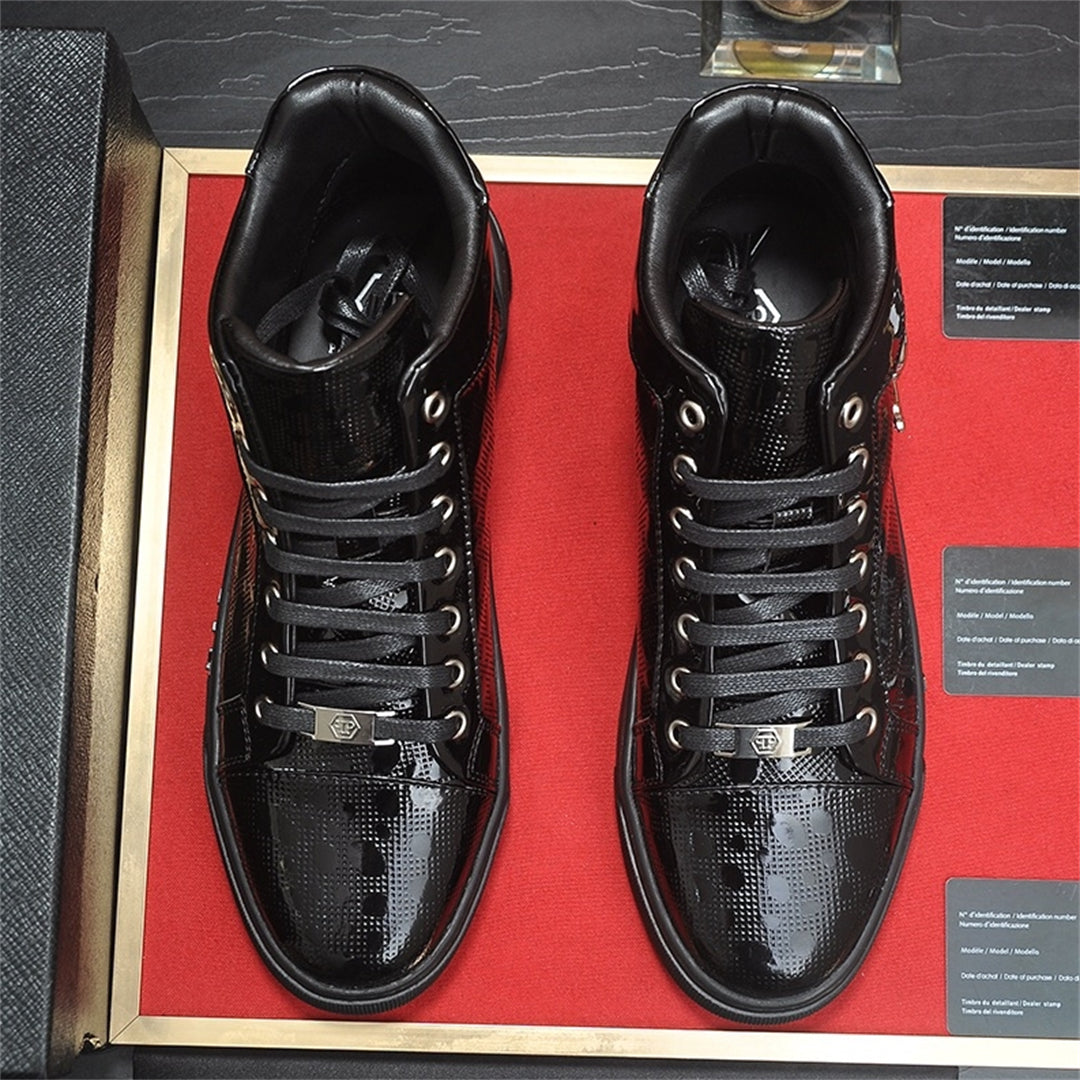 SOLA-Phillipp Novaj Viraj altsupraj ledaj Sneakers 