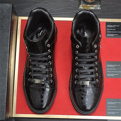 SOLA-Phillipp Novaj Viraj altsupraj ledaj Sneakers 