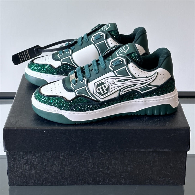 SOLA letter leather Sneakers