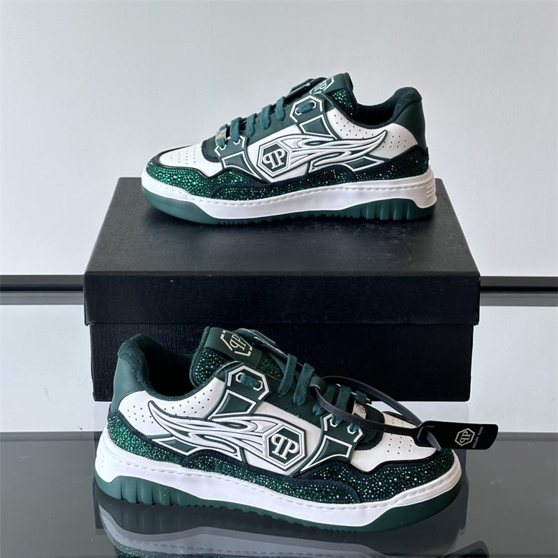 SOLA letter leather Sneakers
