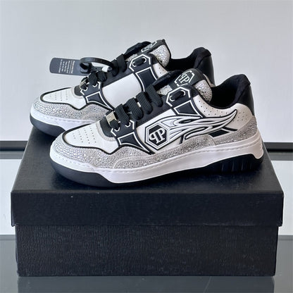 SOLA letter leather Sneakers