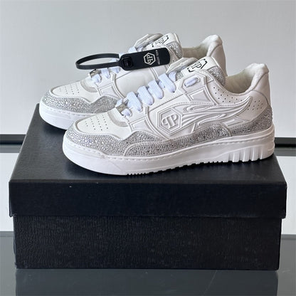 SOLA letter leather Sneakers