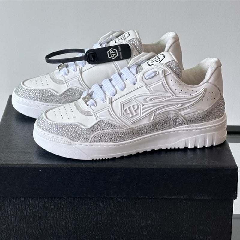 SOLA letter leather Sneakers