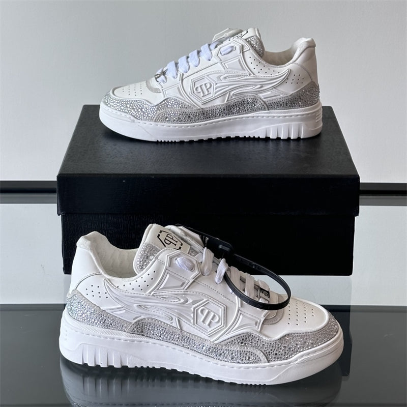 SOLA letter leather Sneakers