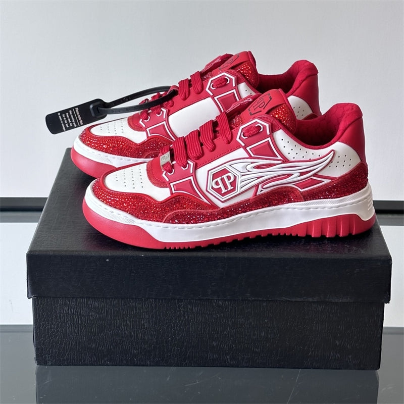SOLA letter leather Sneakers