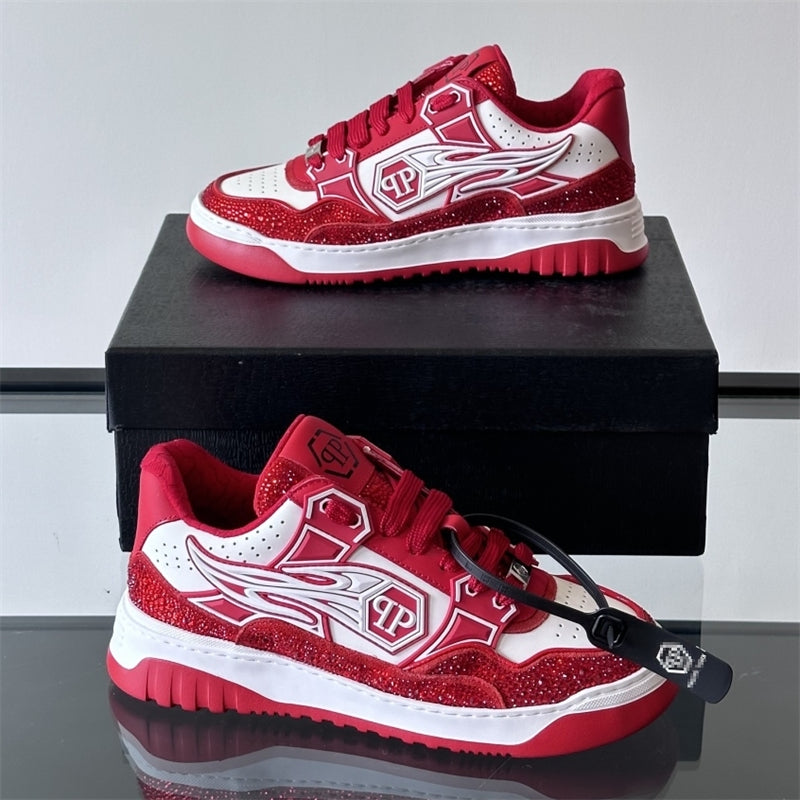 SOLA letter leather Sneakers