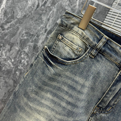 SOLA-PP Lettering Print Jeans