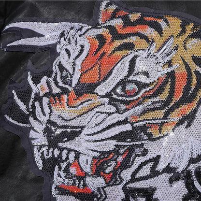 PP Men Angry Bear Embroidery Jacket