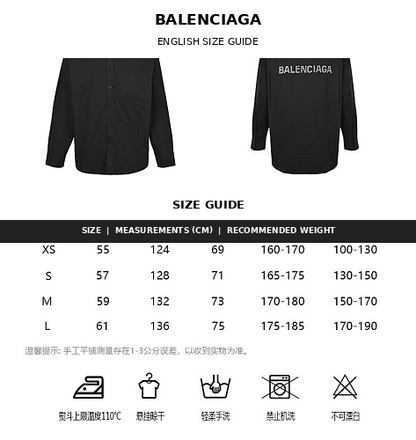 Balenciaga Cotton Shirt with Glass Fibre Trim