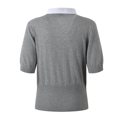 MR.TOM  Women Ribbon POLO shirt