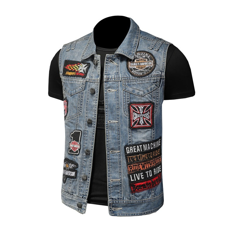 SOLA-DSQ2 24ss cowboy Denim vest