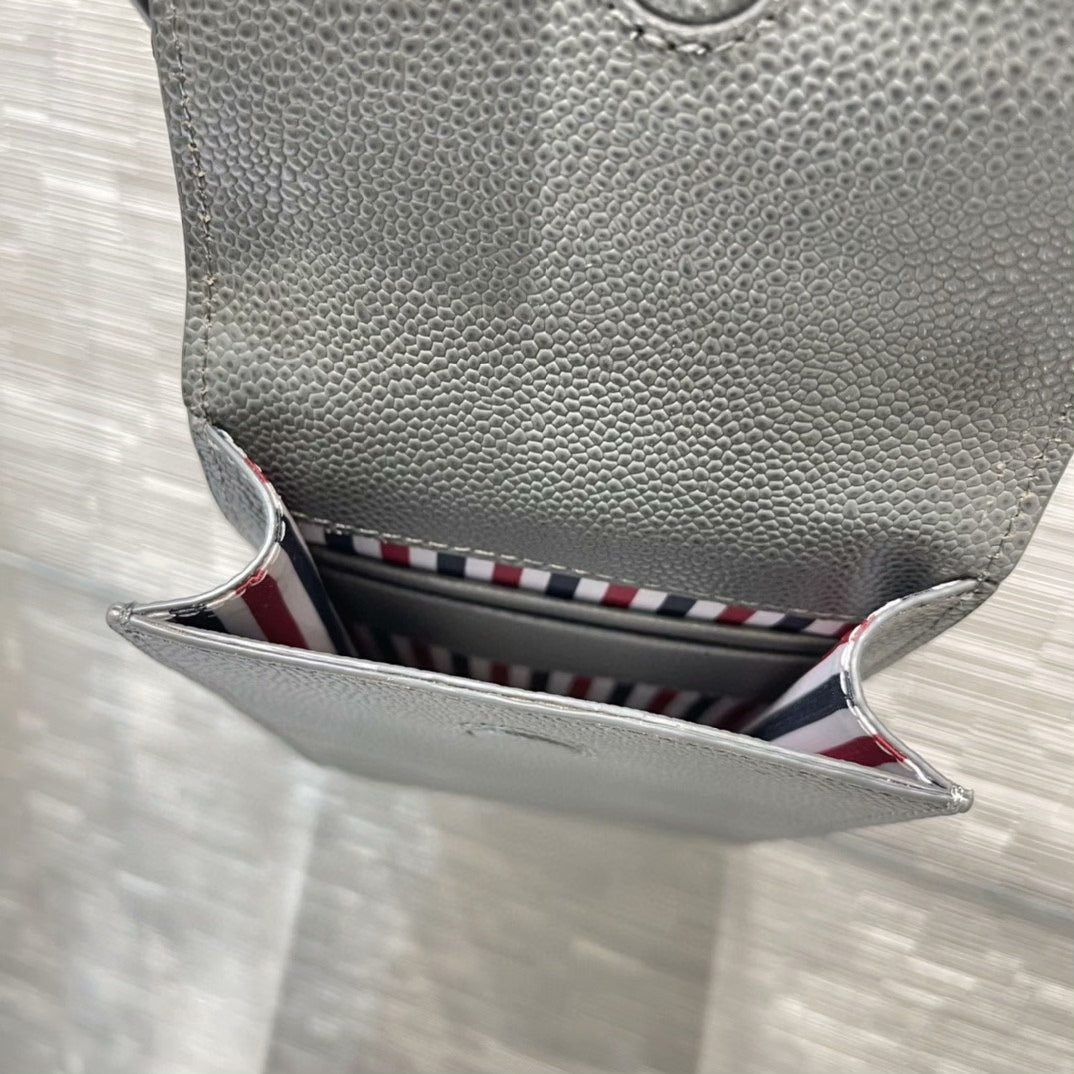 Dark Grey Striped Phone Bag THOM TREND