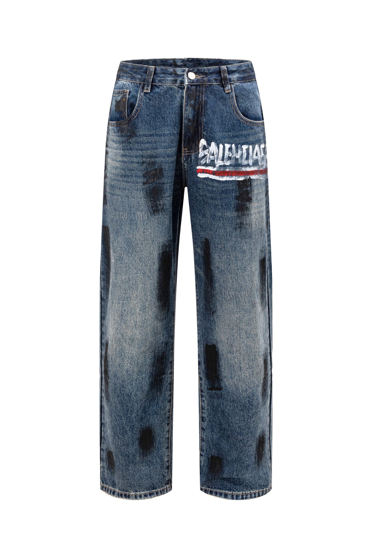 2025SS Loose Graffiti Man Jeans