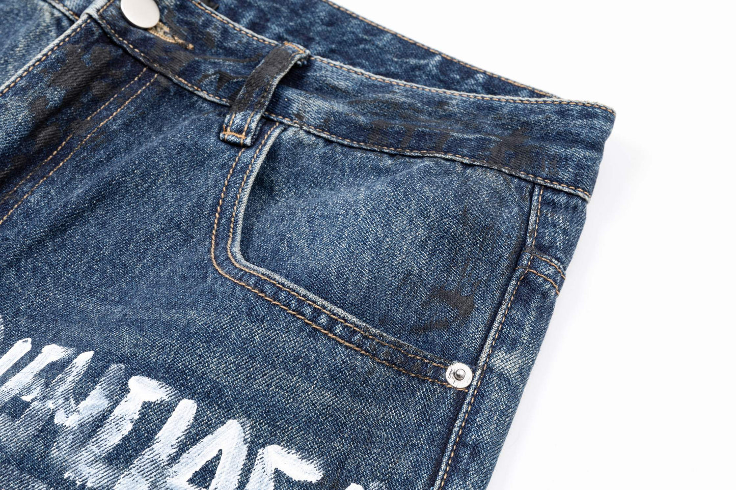 2025SS Loose Graffiti Man Jeans