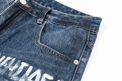 2025SS Loose Graffiti Man Jeans