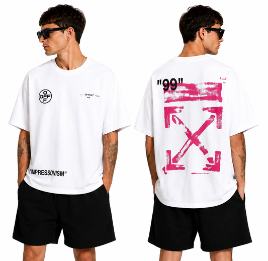 OFF-White  Arrow logo print T-shirt#2