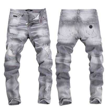 PP Smiley ripped jeans#45