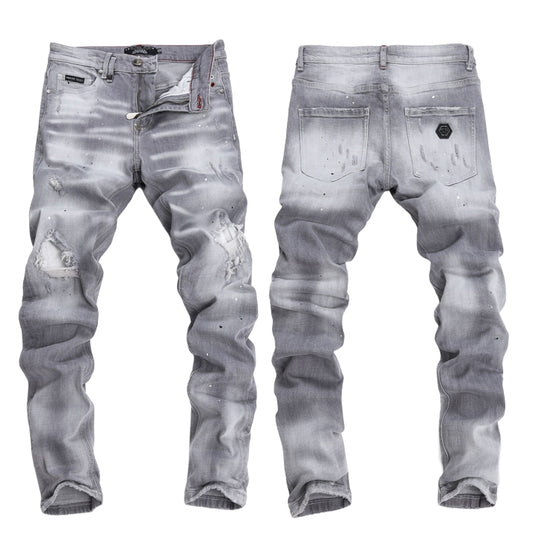 PP Smiley ripped jeans#45