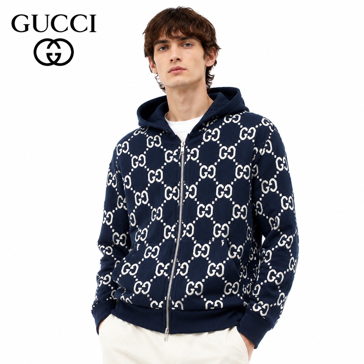 Gucci Reversible GG Wool Jacket