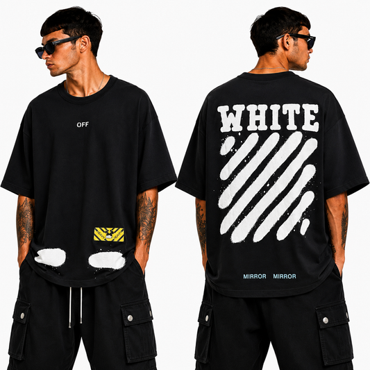 OFF-White  Arrow Logo Cotton T-shirt#31