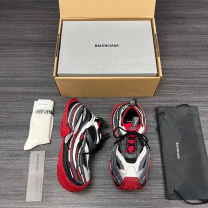 Balenciaga 420 纯原版本Balenciaga巴黎世家 Platform 16XL 厚底系带 老爹鞋 16cm 男款 灰红 Balenciaga 16 Boot #01 - Color 01 - Image 7