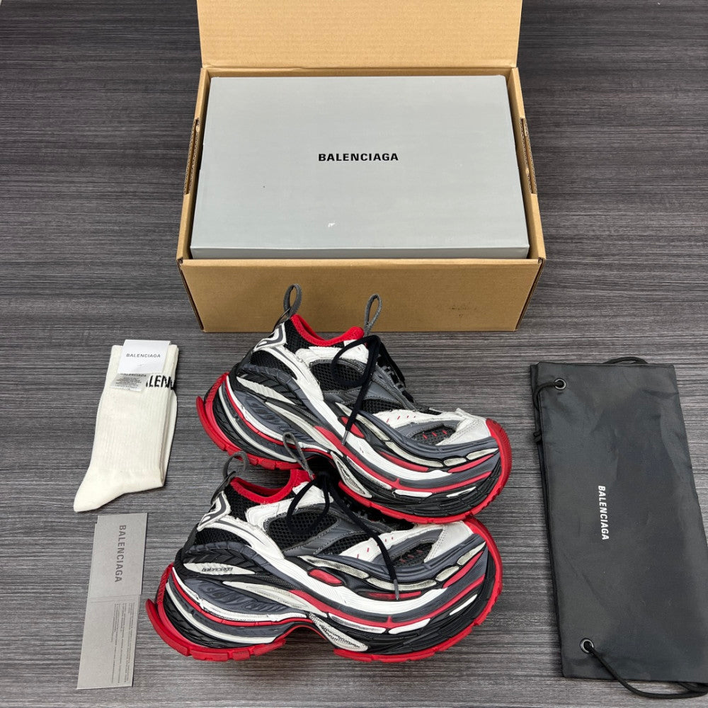 Balenciaga 420 纯原版本Balenciaga巴黎世家 Platform 16XL 厚底系带 老爹鞋 16cm 男款 灰红 Balenciaga 16 Boot #01 - Color 01 - Image 6