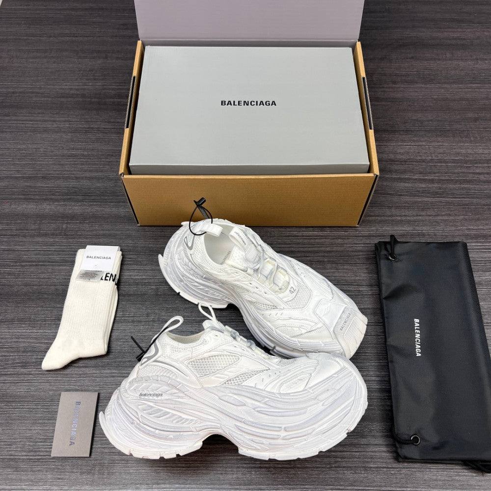 Balenciaga 420 纯原版本Balenciaga巴黎世家 Platform 16XL 厚底系带 老爹鞋 16cm 男款 灰红 Balenciaga 16 Boot #01 - Color 04 - Image 4