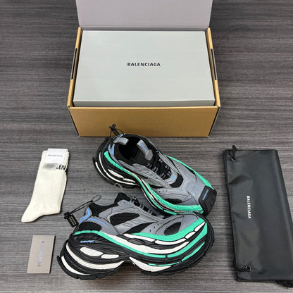 Balenciaga 420 纯原版本Balenciaga巴黎世家 Platform 16XL 厚底系带 老爹鞋 16cm 男款 灰红 Balenciaga 16 Boot #01 - Color 03 - Image 4