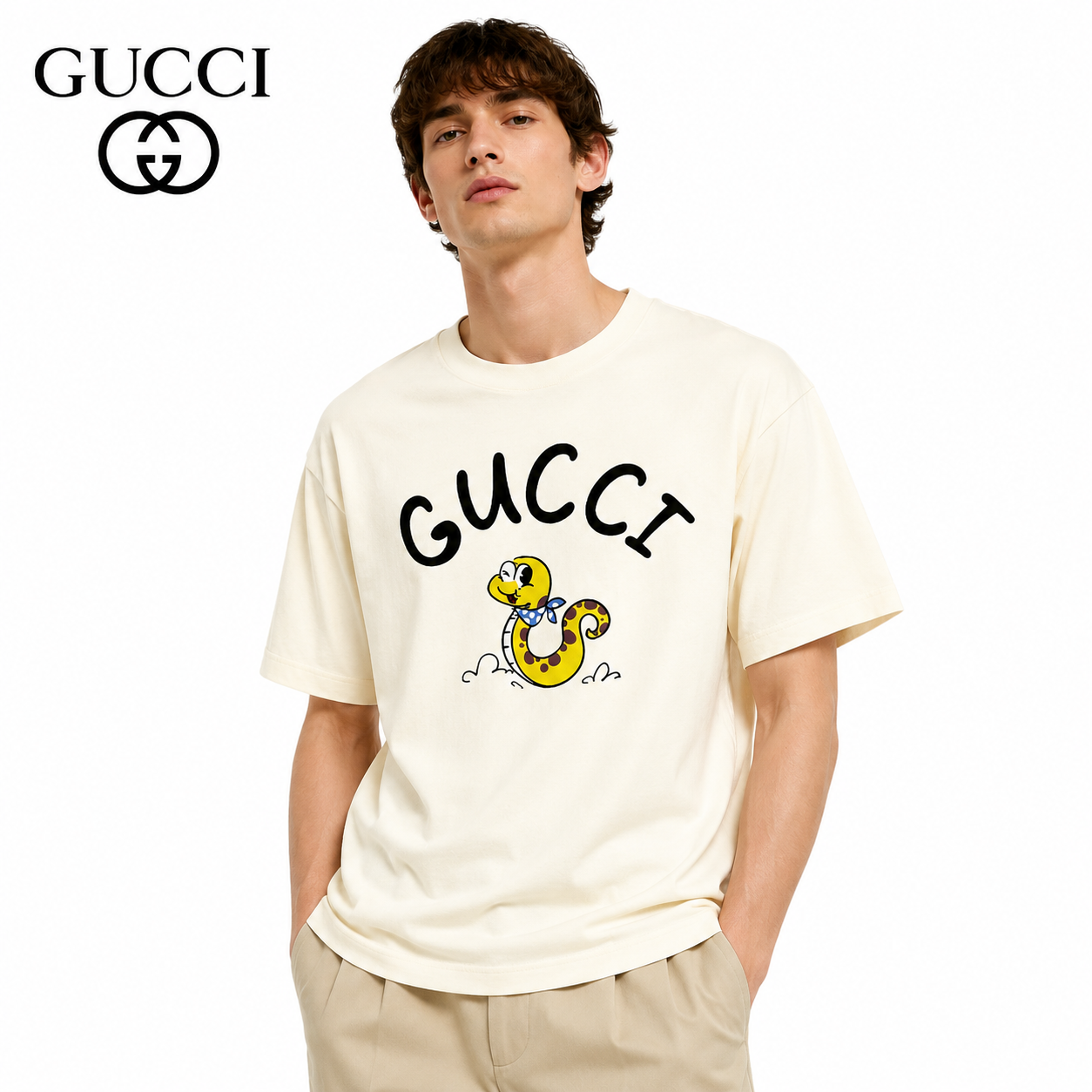 Gucci Snake Year Logo T-Shirt