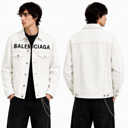 Balenciaga White Embroidery Jacket