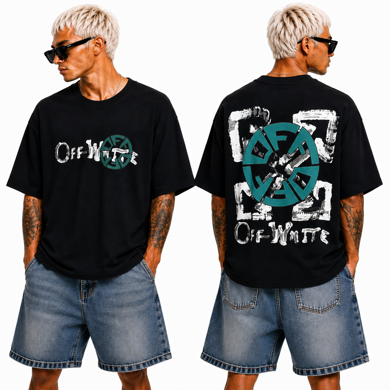 OFF-White  Arrow sign T-shirt#812