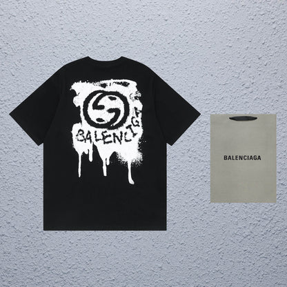 Gucci x Balenciaga Graffiti Logo T-Shirt - Image 11