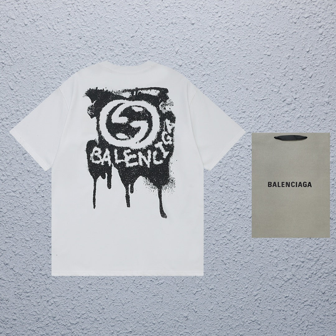 Gucci x Balenciaga Graffiti Logo T-Shirt - Image 2