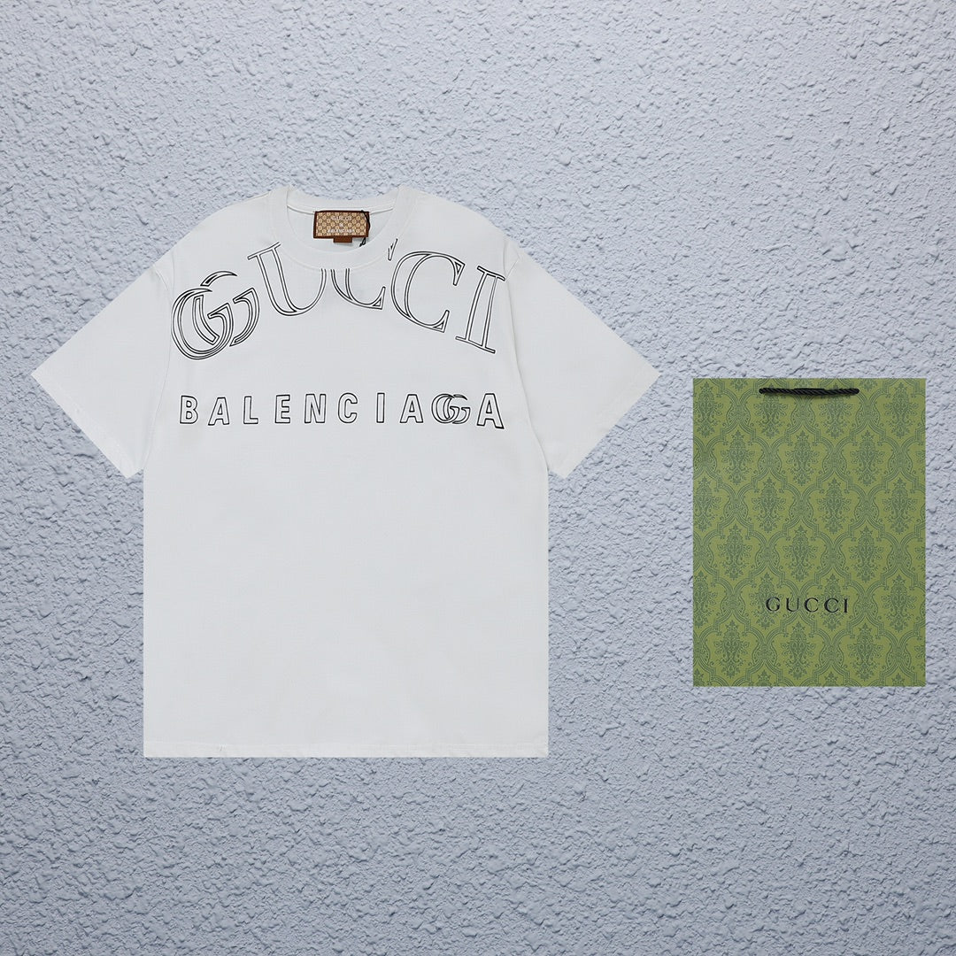Gucci x Balenciaga Logo T-Shirt - Image 1