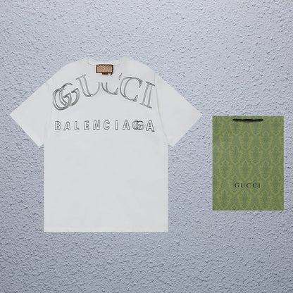Gucci x Balenciaga Logo T-Shirt - Image 1