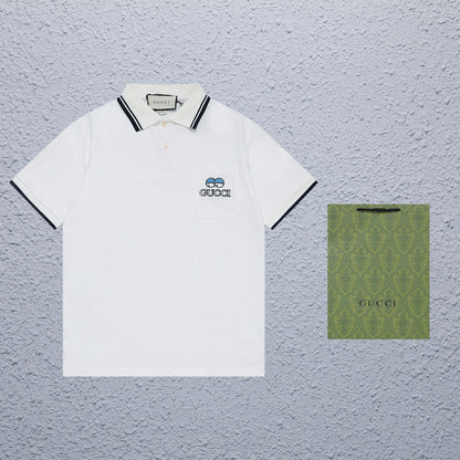 Gucci Pocket Embroidery Polo Shirt - Image 1