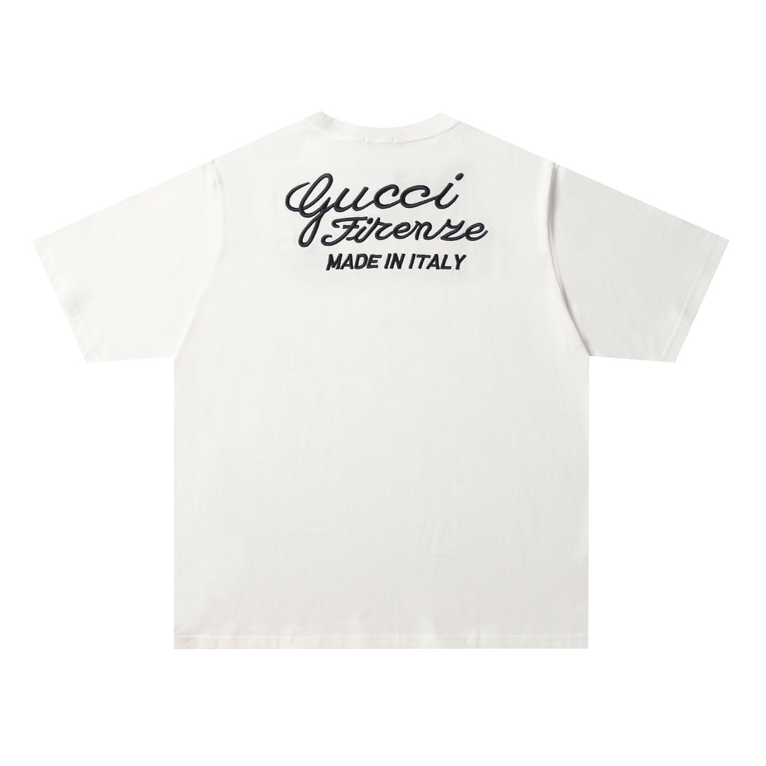 Gucci Logo Embroidery T-Shirt - Image 11