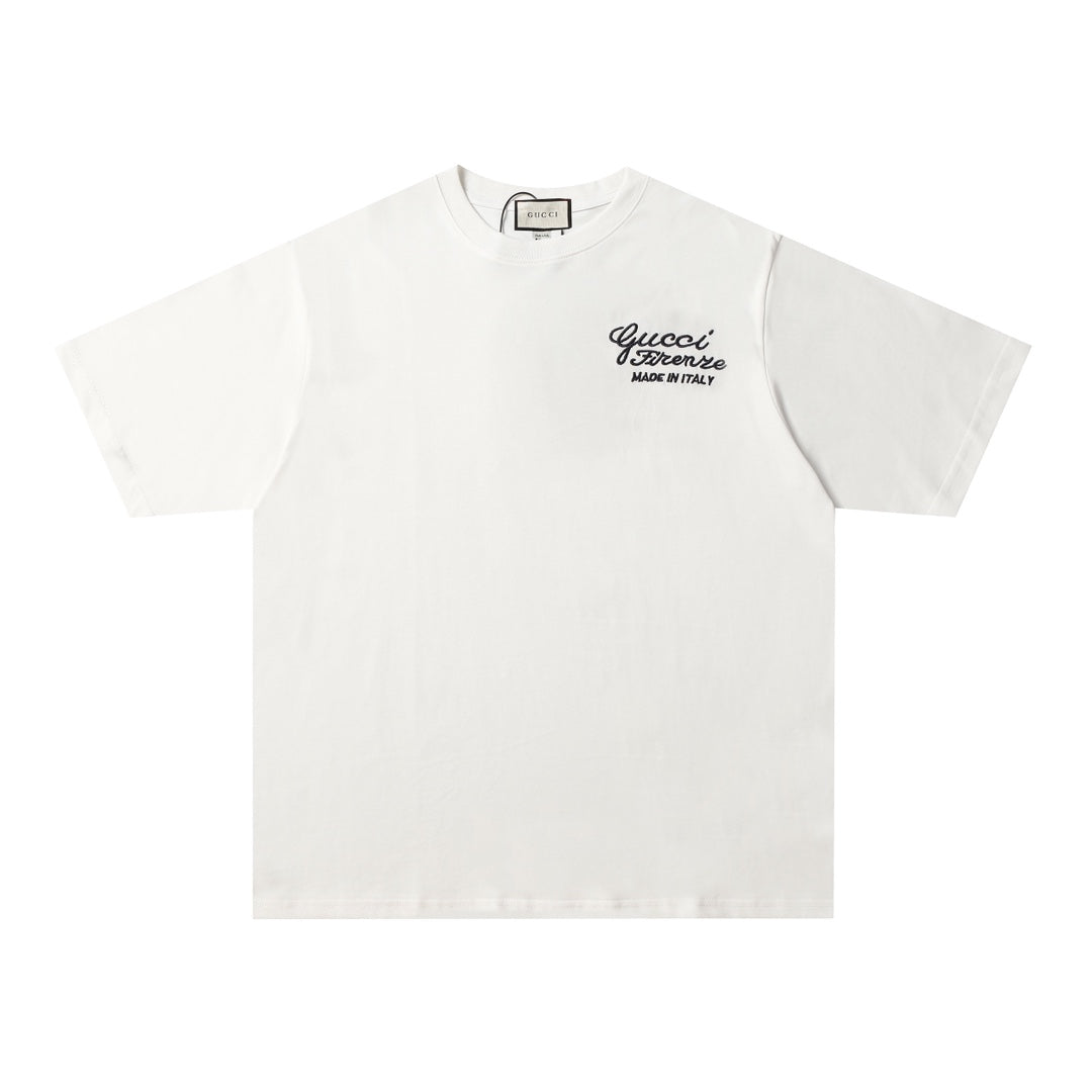 Gucci Logo Embroidery T-Shirt - Image 10