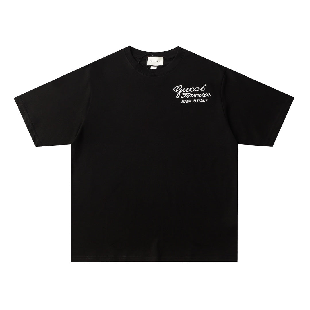 Gucci Logo Embroidery T-Shirt - Image 1