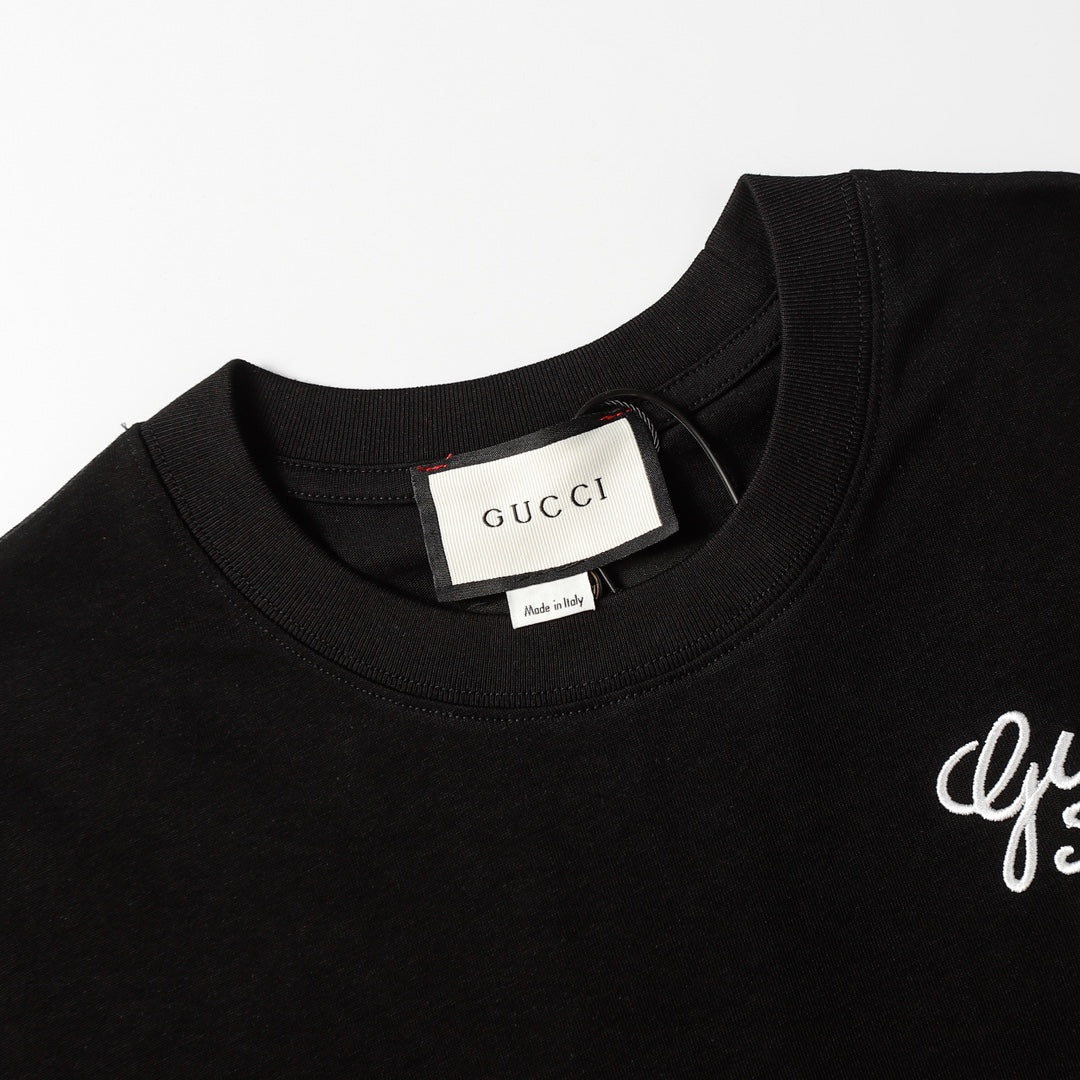 Gucci Logo Embroidery T-Shirt - Image 3